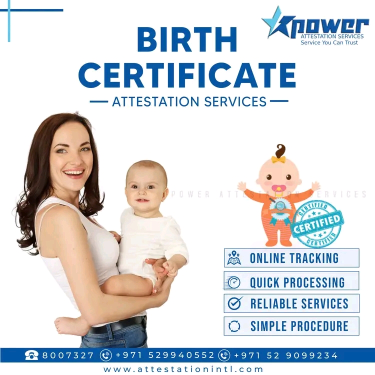 Birth certificate attestation