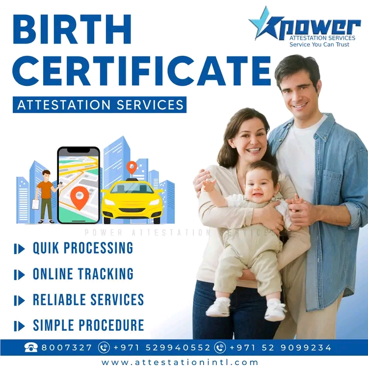 Birth certificate attestation